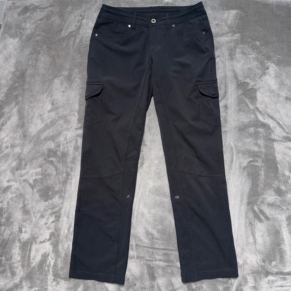 KUHL Freeflex Roll-Up Cargo Pants Women 6 Short Grey Style Hiking Outdoor